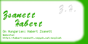 zsanett habert business card
